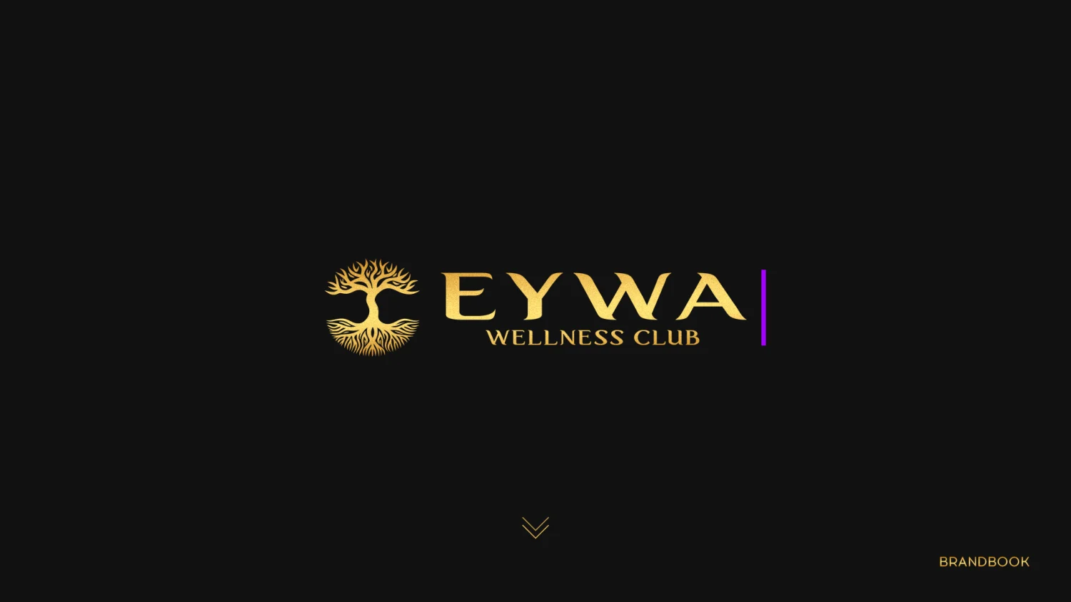 EYWA Wellness Club — титульный разворот брендбука